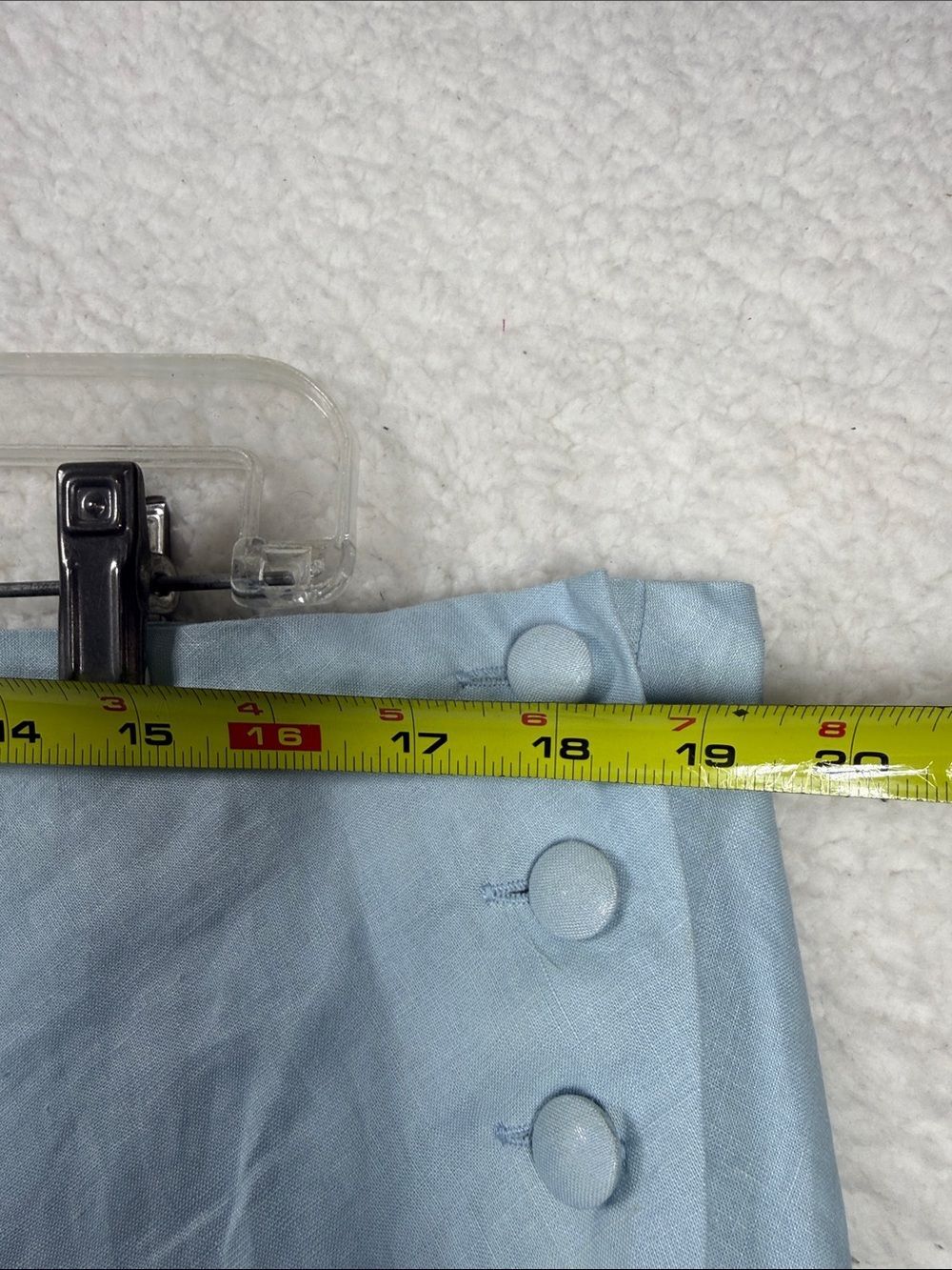 (N5)NWT LINO USA, Vintage Maxi Skirt, A-Line,100% Linen,Size 2X,Light Blue Women - Picture 6 of 12